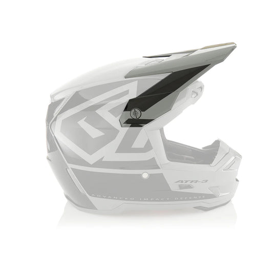 6D ATR-3 Replacement Visor Hex Gloss Black