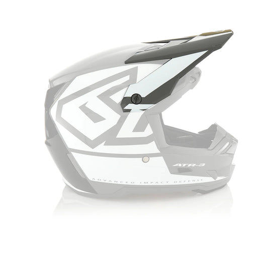 6D ATR-3 Replacement Visor Hex Gloss White
