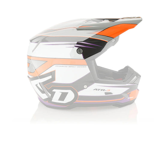 6D ATR-3 Replacement Visor Hyper Gloss Neon Orange Purple