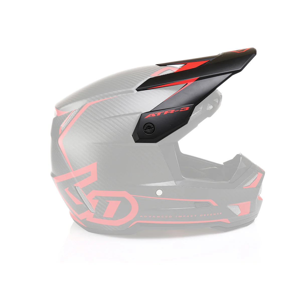 6D ATR-3 Replacement Visor Nova Matte Red