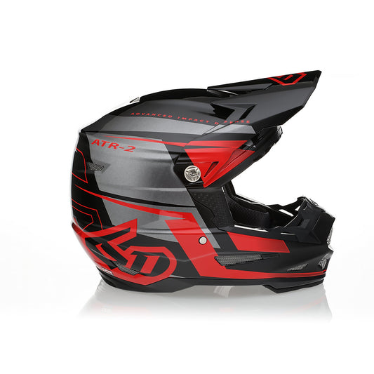 6D ATR-2 Offroad Helmet Mach Red Grey Black