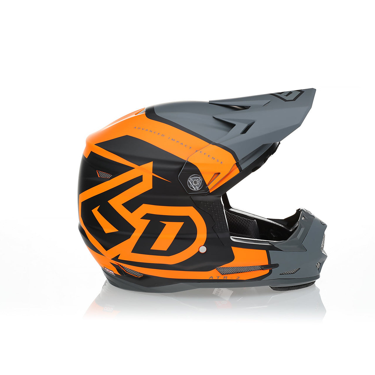6D Youth ATR-2Y Offroad Helmet Torque Neon Orange Grey Matte
