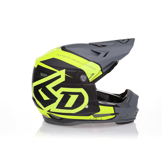 6D Youth ATR-2Y Offroad Helmet Torque Neon Yellow Grey Matte