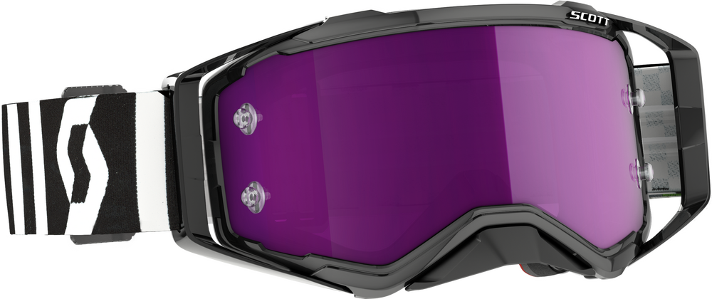 SCOTT - 272821-7432281 - PROSPECT RACING GOGGLE BLK/ WHT PURPLE CHROME WORKS