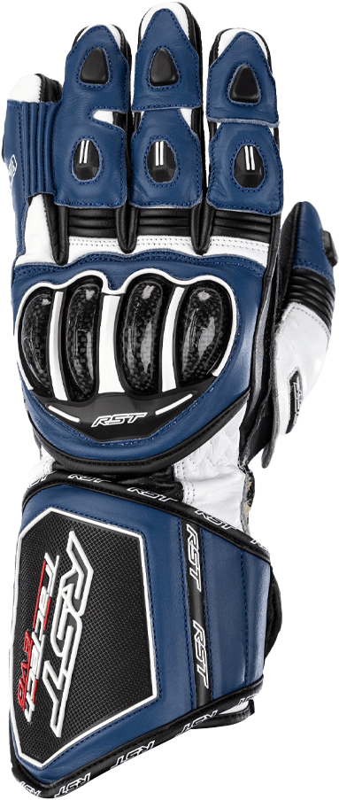 RST Tractech EVO 4 CE Gloves Blue/White/Black