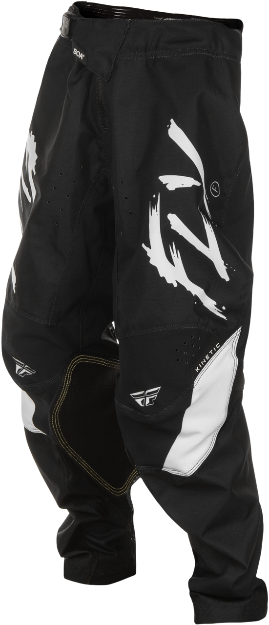 FLY Racing 2025 Youth Kinetic Stoke Pant Black/White