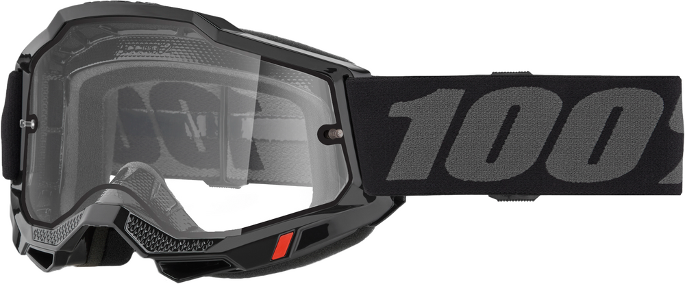 100% - 50015-00006 - ACCURI 2 ENDURO MOTO GOGGLE BLACK CLEAR LENS