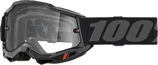 100% - 50015-00006 - ACCURI 2 ENDURO MOTO GOGGLE BLACK CLEAR LENS