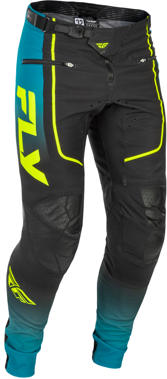 FLY Racing 2026 Youth Rayce Bicycle Pant Teal/Black/Lime