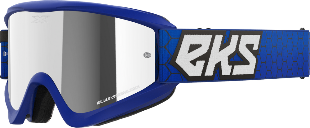 EKS BRAND - 067-60535 - FLAT OUT MIRROR GOGGLE ROYAL BLUE SILVER MIRROR