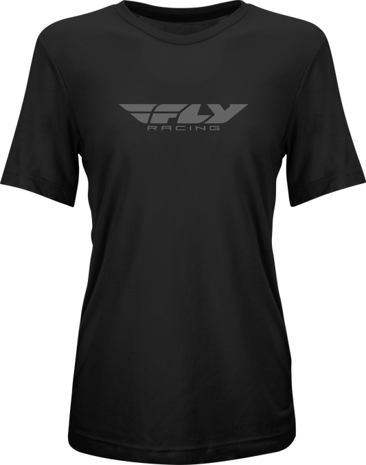 FLY Racing Womens FLY Origin Corp Tee Black/Grey