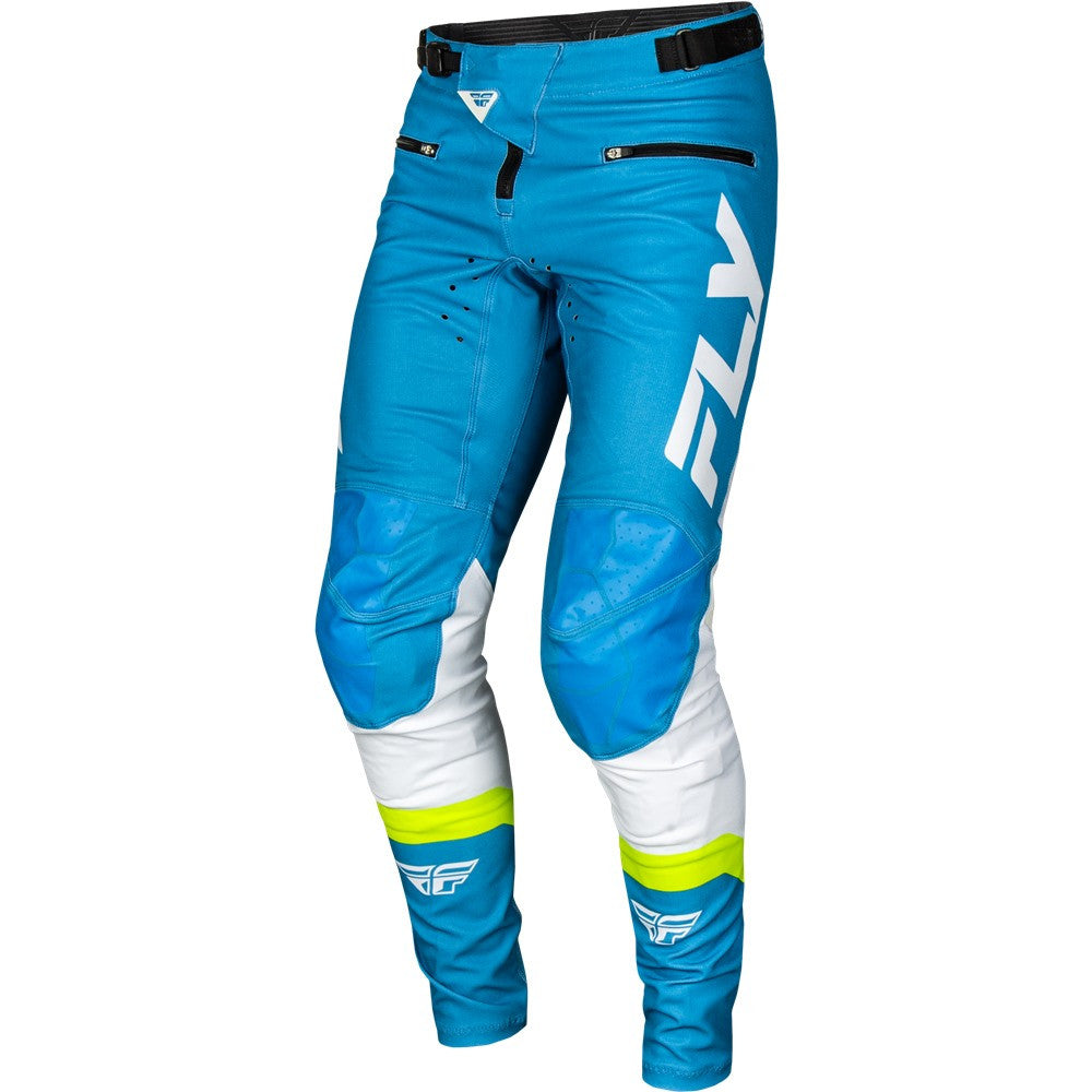 FLY Racing 2025 Rayce Bicycle Jersey Pant Combo Blue/White/Lime Green