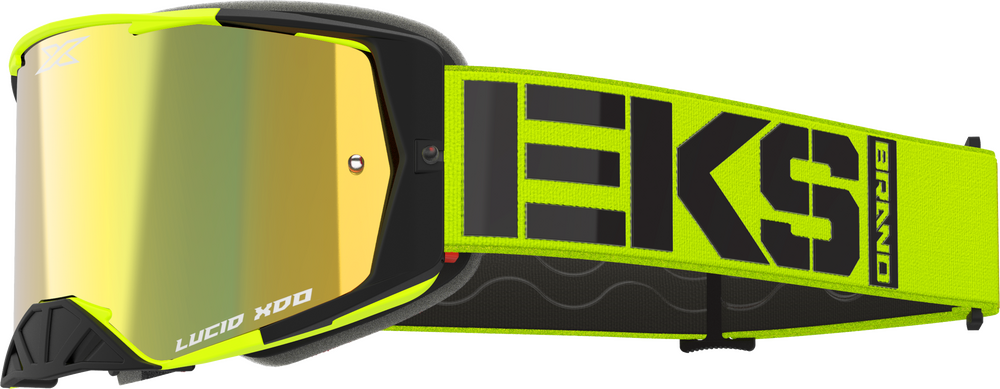 EKS BRAND - 067-12040 - LUCID CALIBER GOGGLE FLO YELLOW GOLD MIRROR LENS