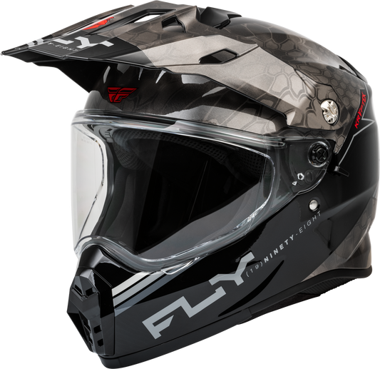 FLY Racing 2025 Trekker Conceal Helmet Black/Grey/White