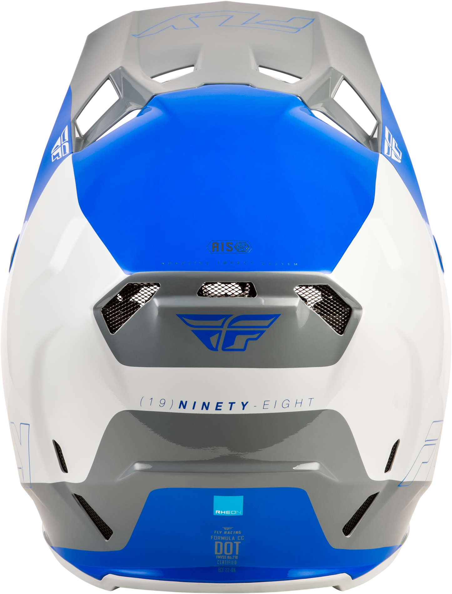 FLY Racing 2026 Formula CC Glide Helmet Blue/Light Grey/Grey
