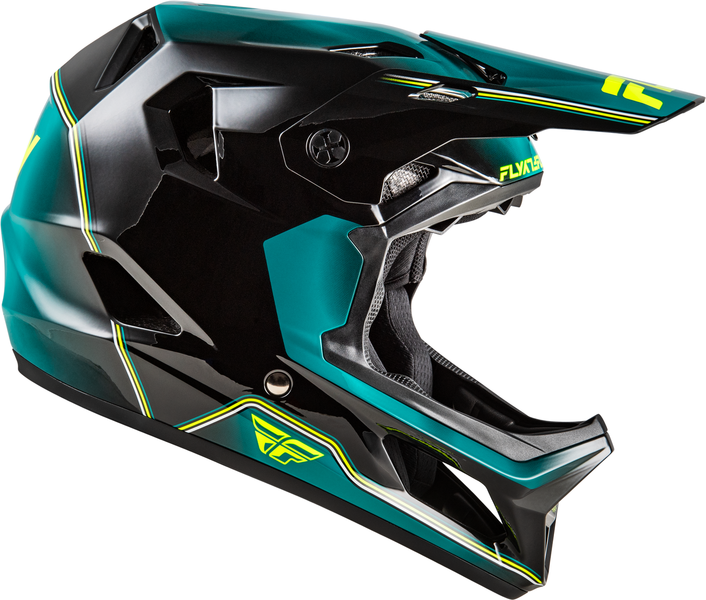 FLY Racing 2026 Rayce Repeat Bicycle Helmet Black/Teal/Hi-Vis