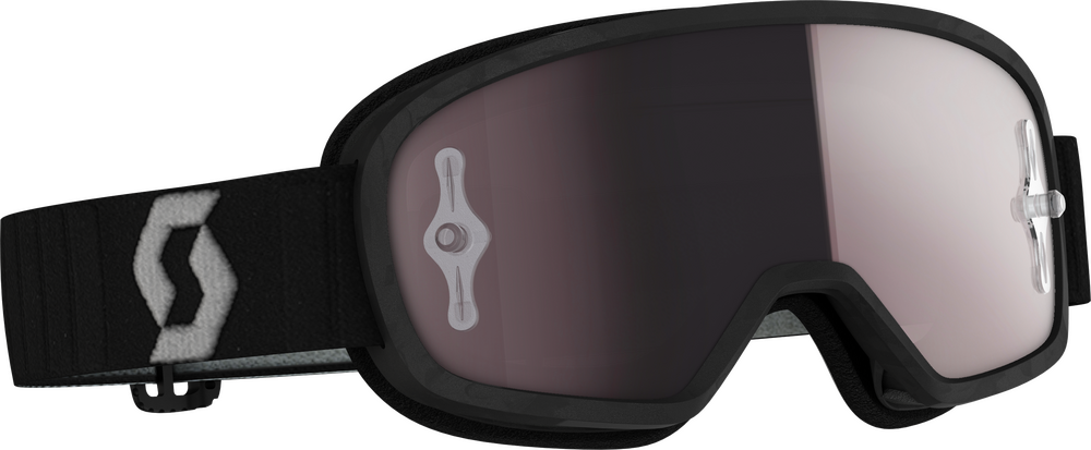 SCOTT - 272836-1001269 - YOUTH BUZZ MX PRO GOGGLE BLK/GREY W/SILVER CHROME WORKS