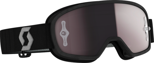 SCOTT - 272836-1001269 - YOUTH BUZZ MX PRO GOGGLE BLK/GREY W/SILVER CHROME WORKS