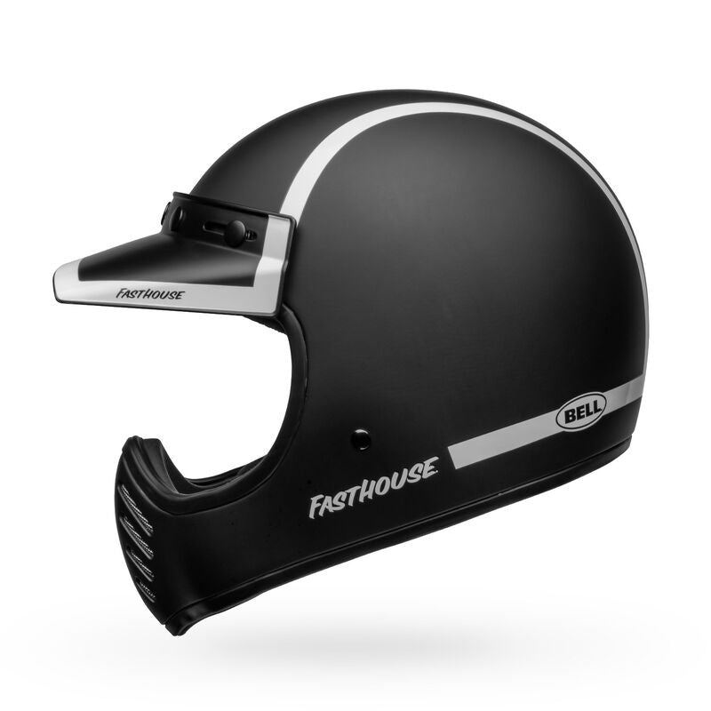 Bell Moto 3 Helmet Fasthouse Old Road Matte/Gloss Black/White