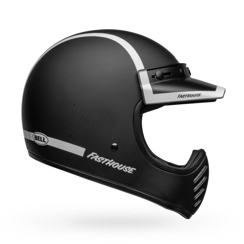 Bell Moto 3 Helmet Fasthouse Old Road Matte/Gloss Black/White