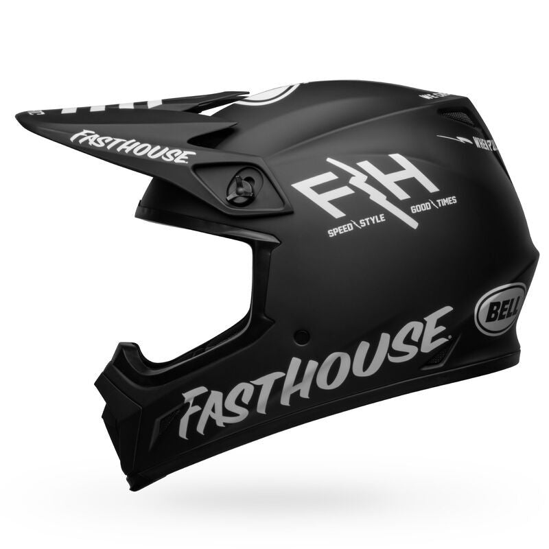 Bell MX-9 MIPS Offroad Helmet Matte Black/White Fasthouse Prospect