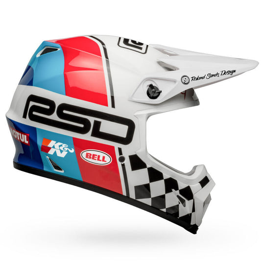 Bell MX-9 MIPS Offroad Helmet Black/White RSD The Rally