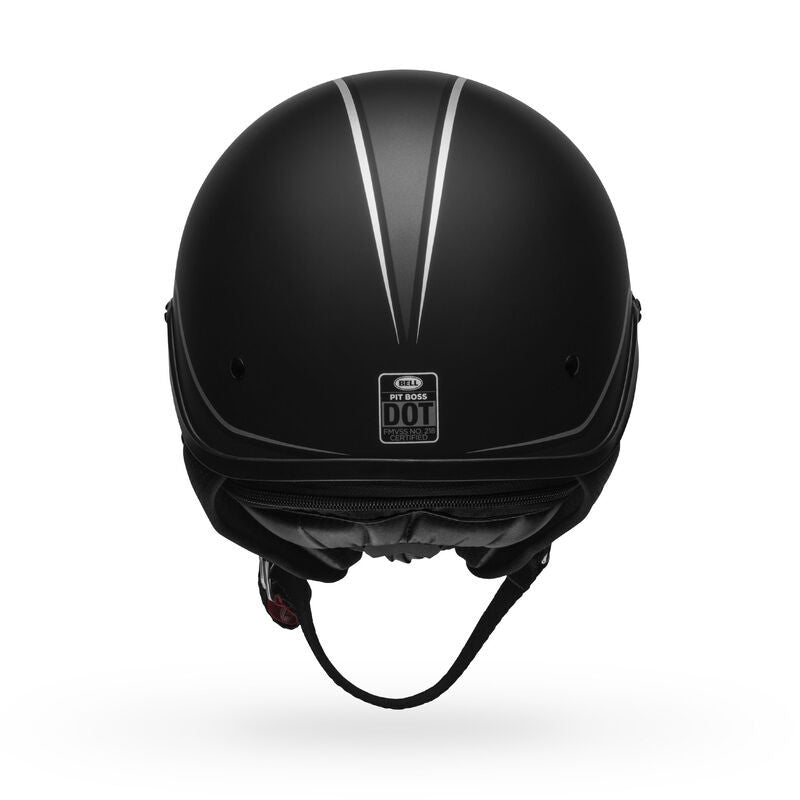 Bell Pit Boss Open Face Helmet Pinned Matte Black/Gray