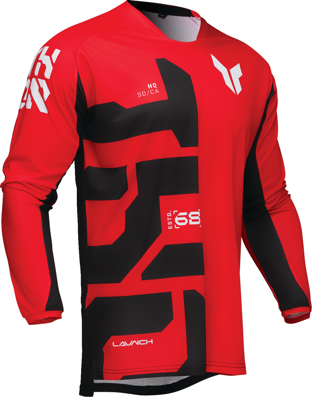 Thor 2025 Youth LAUNCHMODE Forge Jersey Pant Combo Red