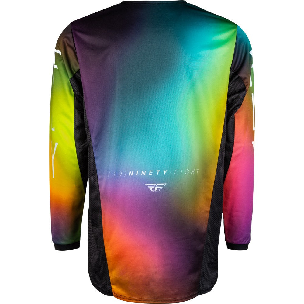 FLY Racing 2024 Youth Kinetic Prodigy Jersey Pant Combo Fuschia/Electric Blue/Hi-Vis