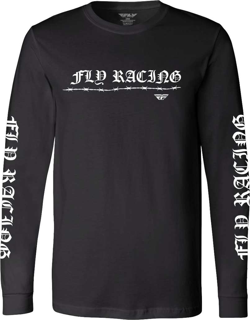 FLY Racing Barbed Wire L/S Tee Black