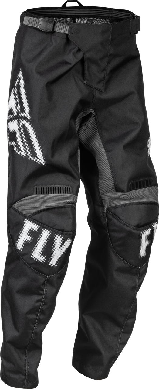 FLY Racing 2023 Youth F-16 Pants Black/White