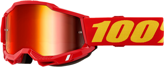 100% - 50014-00042 - ACCURI 2 GOGGLE RED MIRROR RED LENS