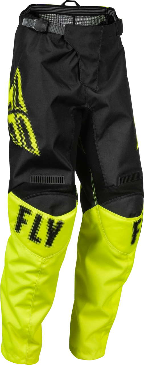 FLY Racing 2023 Youth F-16 Pants Black/Hi-Vis