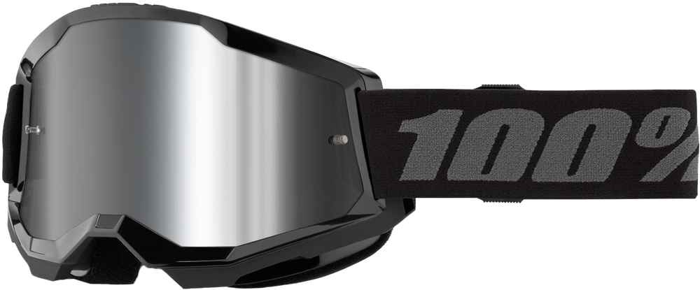 100% - 50028-00013 - STRATA 2 GOGGLE BLACK MIRROR SILVER LENS