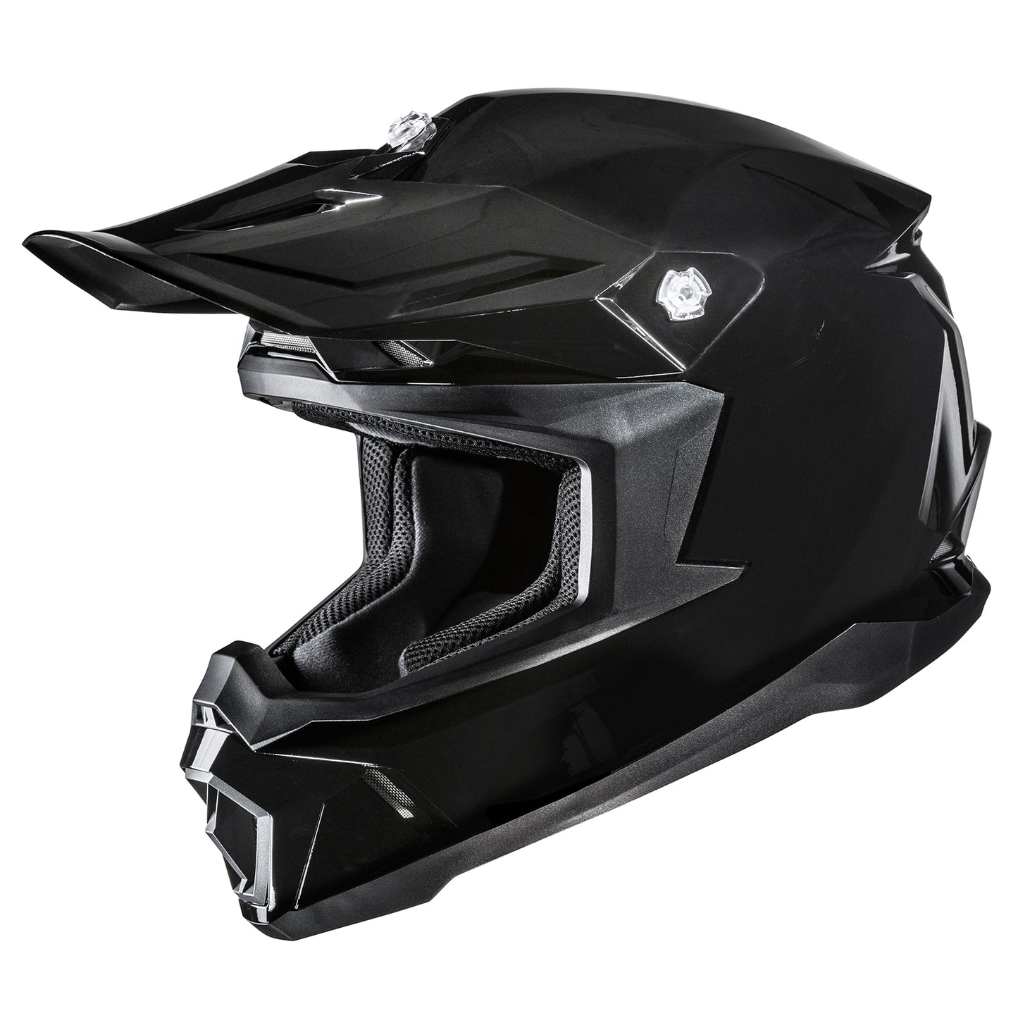 HJC C50 Solid Metallic Black Offroad Helmet