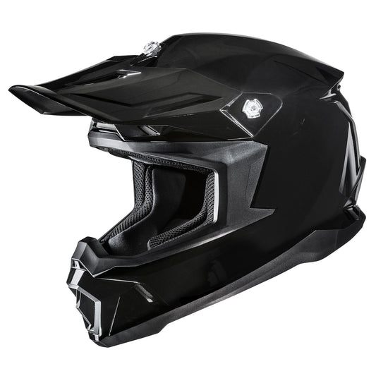 HJC C50 Solid Metallic Black Offroad Helmet