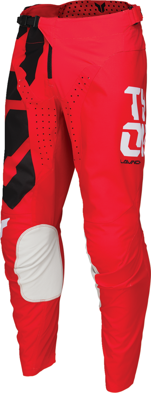 Thor 2025 Youth LAUNCHMODE Forge Jersey Pant Combo Red