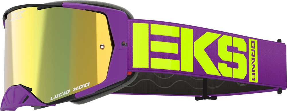 EKS BRAND - 067-12050 - LUCID CALIBER GOGGLE PURPLE GOLD MIRROR LENS