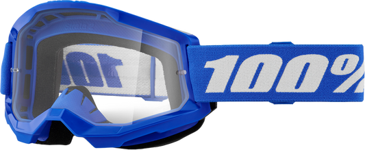 100% - 50031-00008 - STRATA 2 JUNIOR GOGGLE BLUE CLEAR LENS