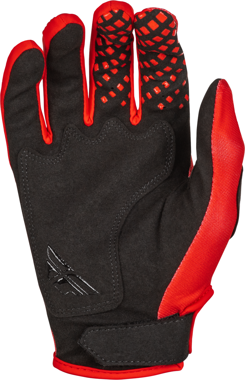 FLY Racing 2025 Youth Kinetic Center Gloves Red/Black