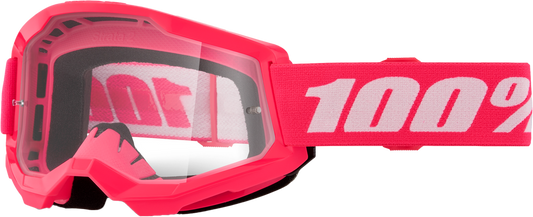 100% - 50031-00011 - STRATA 2 JUNIOR GOGGLE PINK CLEAR LENS