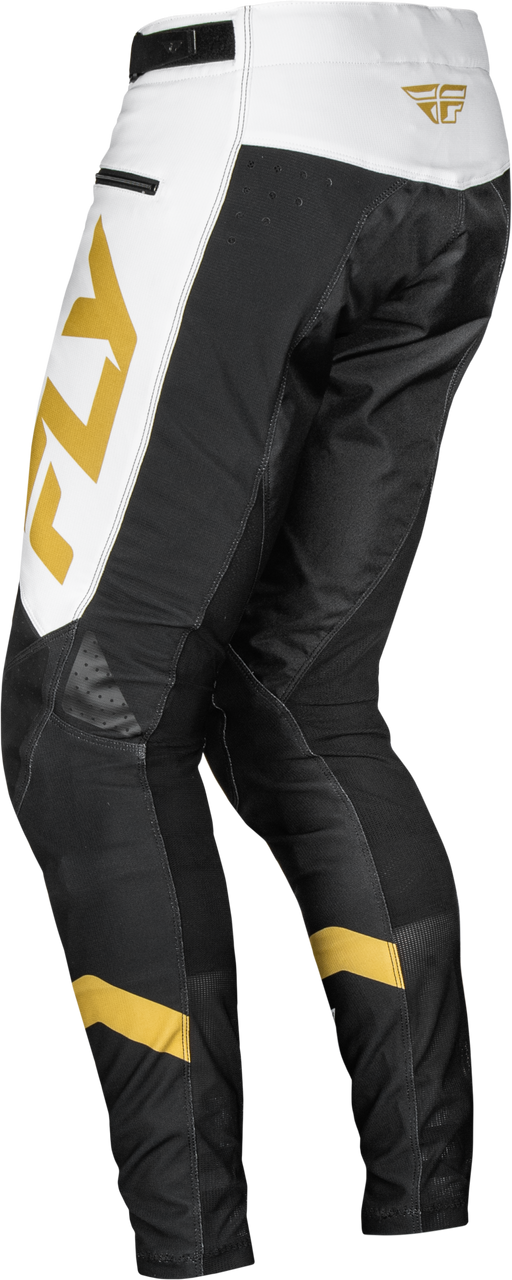 FLY Racing 2025 Youth Rayce Bicycle Pant White/Black/Gold
