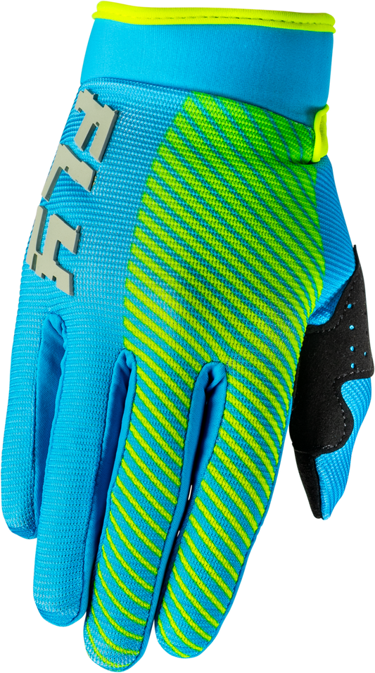 FLY Racing 2026 Youth F-16 Gloves Blue/Hi-Vis