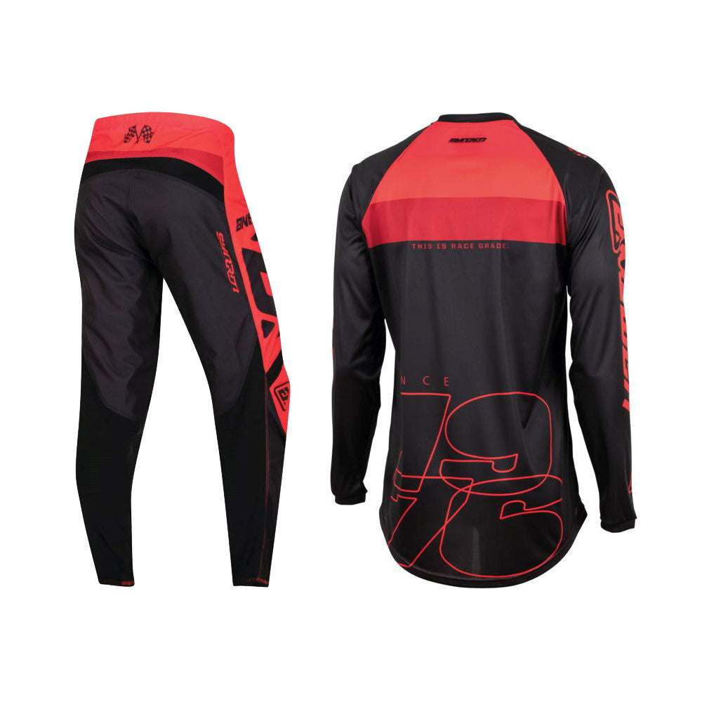 Answer Racing 2023 Youth Syncron CC Jersey Pant Combo Red/Black