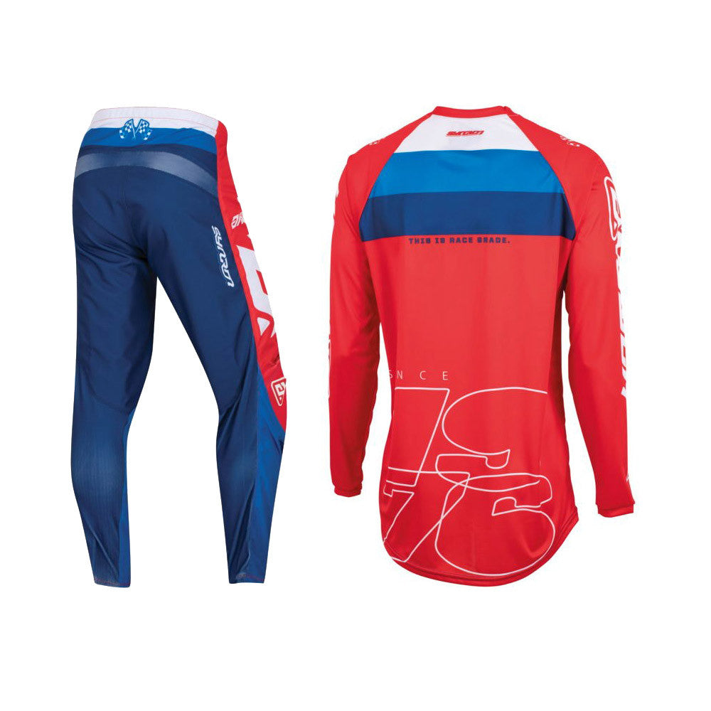 Answer Racing 2023 Youth Syncron CC Jersey Pant Combo Red/White/Blue
