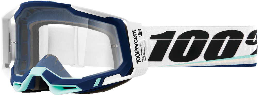 100% - 50009-00011 - RACECRAFT 2 GOGGLE ARSHAM CLEAR LENS