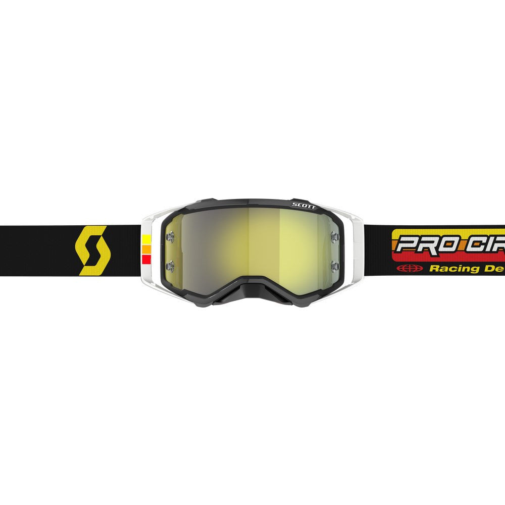 Scott Prospect Pro Circuit Goggle with Yellow Chrome Work Len