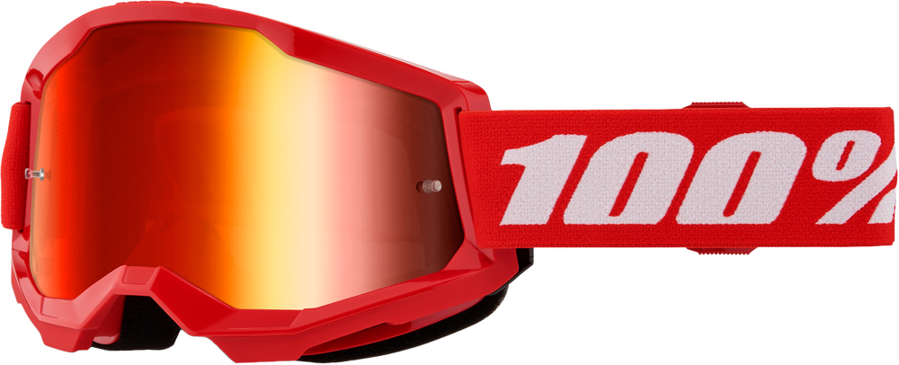 100% - 50028-00018 - STRATA 2 GOGGLE RED MIRROR RED LENS