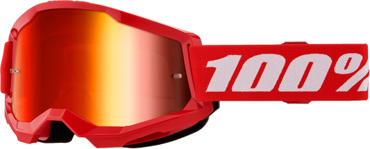 100% - 50028-00018 - STRATA 2 GOGGLE RED MIRROR RED LENS