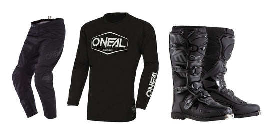 O'Neal 2024 Element Hexx Cotton Jersey Pant Element Boot Combo Black/White